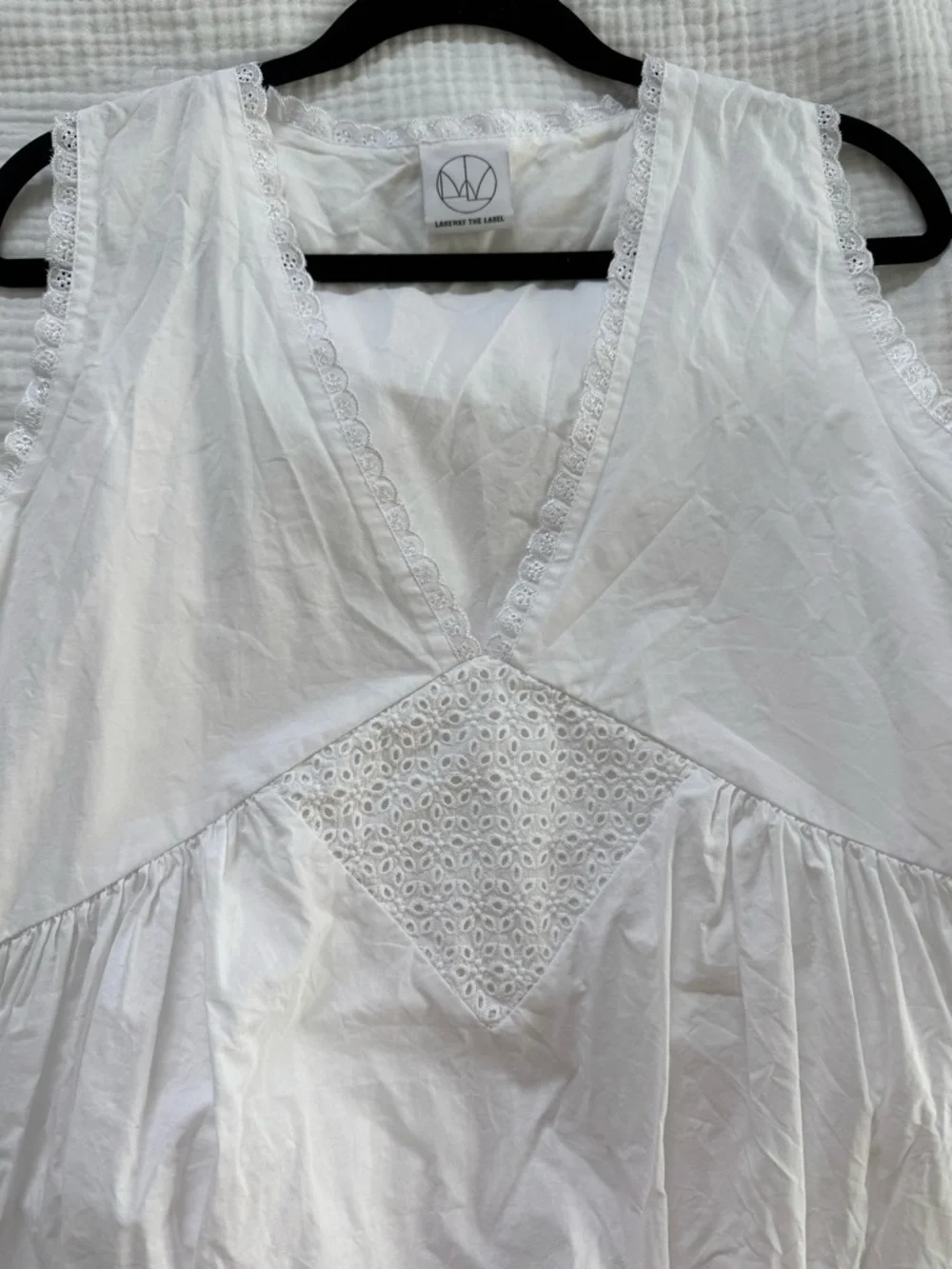 NEOT Laneway The Label Ivory Maxi Cotton Gown - Picture 5 of 5